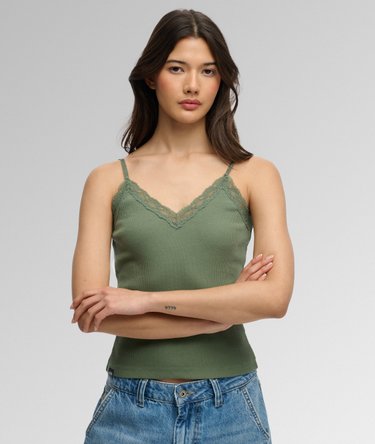 Essential Lace Trim Cami Top Image 2
