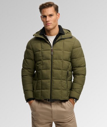 Hooded Box Quilt Fuji Lite Jacket Image 5