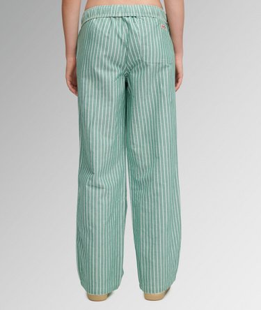 Cotton Stripe Trousers Image 4