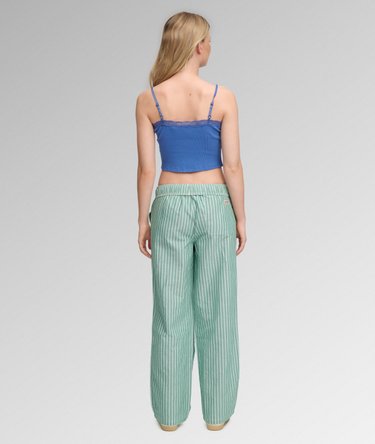 Cotton Stripe Trousers Image 6