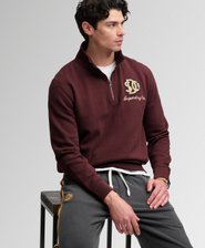 Vintage Athletic Half Zip -collegepaita Rento Istuvuus