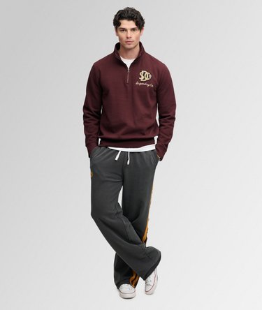Vintage Athletic Half Zip Sweatshirt Image 3