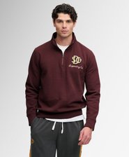 Vintage Athletic Half Zip -collegepaita Rento Istuvuus