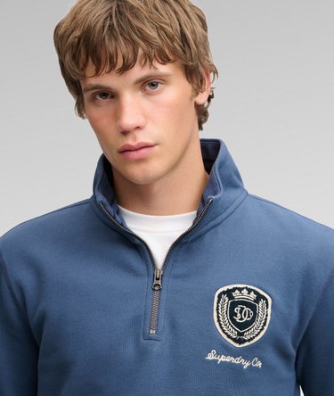 Vintage Athletic Half Zip Sweatshirt Image 4