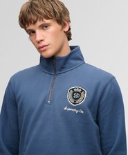 Vintage Athletic Half Zip -collegepaita Rento Istuvuus
