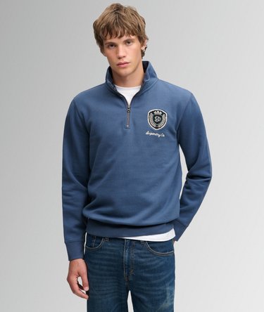 Vintage Athletic Half Zip Sweatshirt Image 2