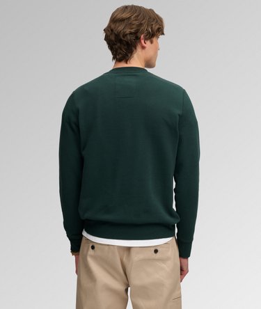 Athletic Applique Relaxed Crew Sweatshirt Image 4