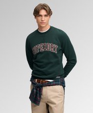 Athletic Applique Relaxed Crew Sweatshirt