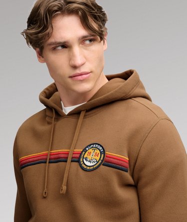 Outdoors Stripe Logo Hoodie Image 4