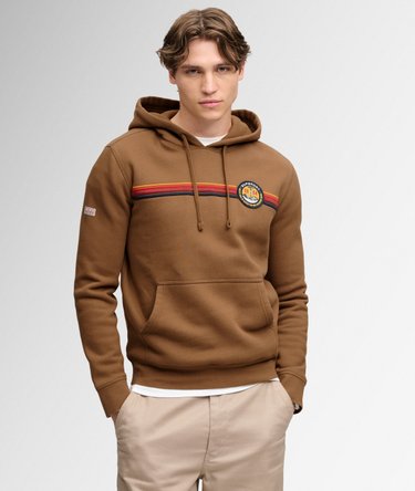 Outdoors Stripe Logo Hoodie Image 2