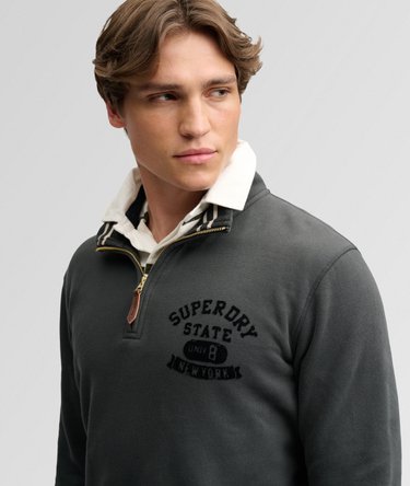 Tonal Half Zip Sweatshirt Image 1