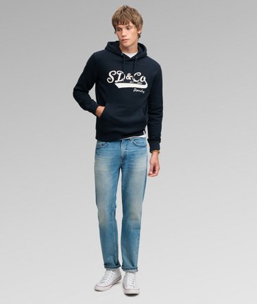 SD&Co Washed Embroidered Relaxed Hoodie Image 3