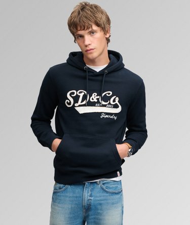 SD&Co Washed Embroidered Relaxed Hoodie Image 2