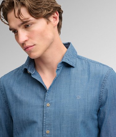 Essentials Chambray Long Sleeve Shirt Image 4