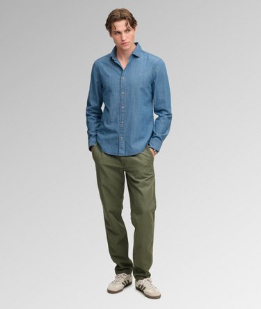 Essentials Chambray Long Sleeve Shirt Image 3