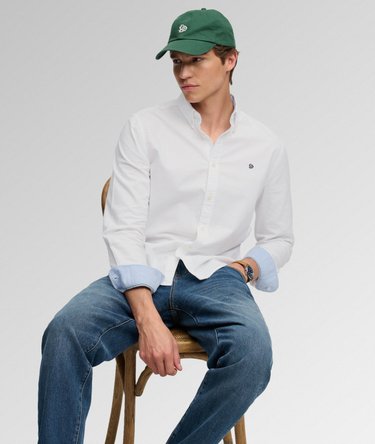 Preppy Oxford Long Sleeve Shirt Image 1