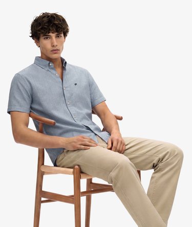 Riviera Short Sleeve Linen Shirt Image 3