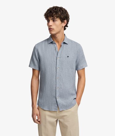 Riviera Short Sleeve Linen Shirt Image 2