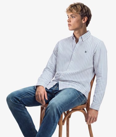 Preppy Oxford Long Sleeve Shirt Image 3