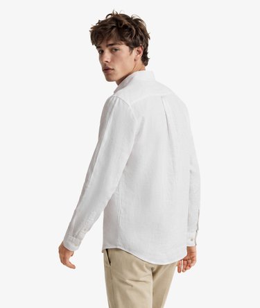 Riviera Long Sleeve Linen Shirt Image 4