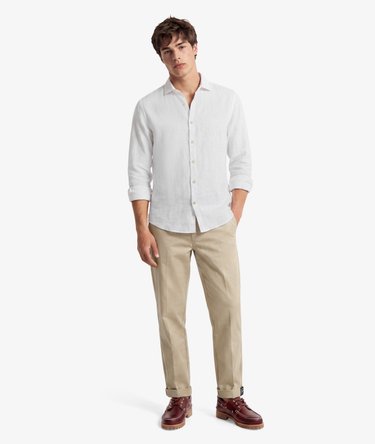 Riviera Long Sleeve Linen Shirt Image 2