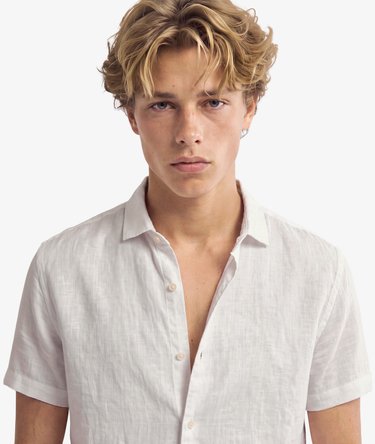 Riviera Short Sleeve Linen Shirt Image 5