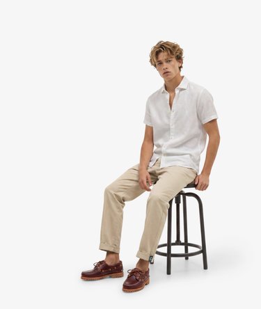 Riviera Short Sleeve Linen Shirt Image 3