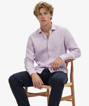 Riviera Long Sleeve Linen Shirt Image 2