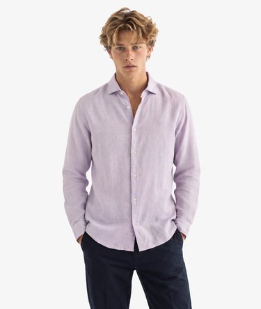 Riviera Long Sleeve Linen Shirt Image 1