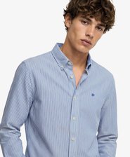 Camisa Oxford Preppy de Manga Larga