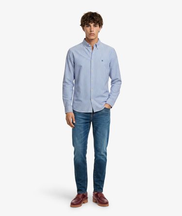 Preppy Oxford Long Sleeve Shirt Image 4
