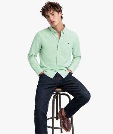 Preppy Oxford Long Sleeve Shirt Image 1