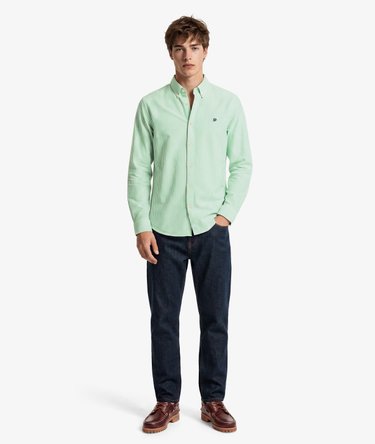 Preppy Oxford Long Sleeve Shirt Image 5