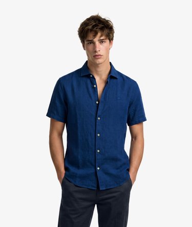 Riviera Short Sleeve Linen Shirt Image 2