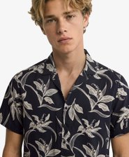 Camisa de Manga Corta con Estampado Hawaiano