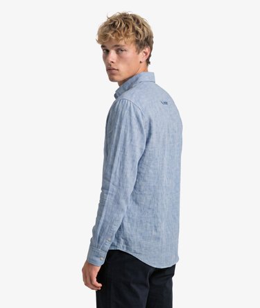 Riviera Long Sleeve Linen Shirt Image 5