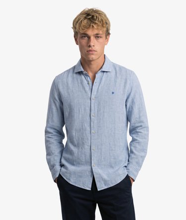 Riviera Long Sleeve Linen Shirt Image 1