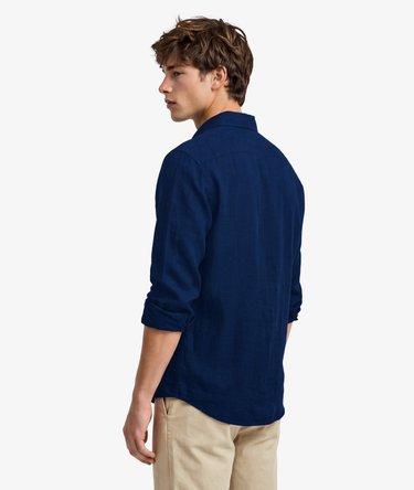 Riviera Long Sleeve Linen Shirt Image 5