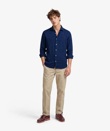 Riviera Long Sleeve Linen Shirt Image 4