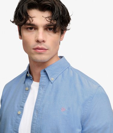 Chemise Oxford Preppy Manches Longues Coupe D&eacute;contract&eacute;e Image 2