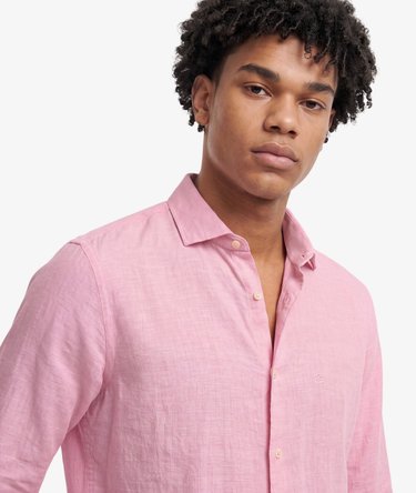 Riviera Long Sleeve Linen Shirt Image 1