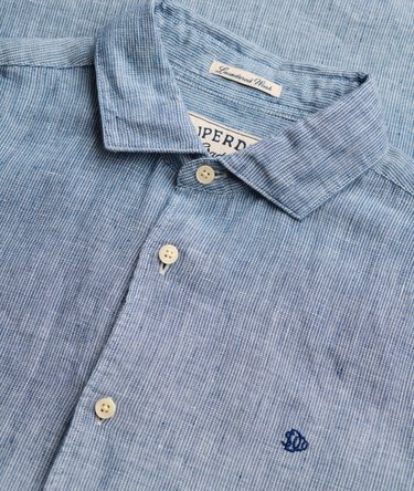 Riviera Long Sleeve Linen Shirt Image 6