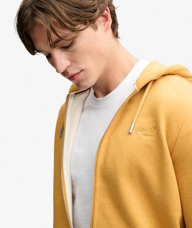 Essential Logo Half Brushed Zip Hoodie Image 1