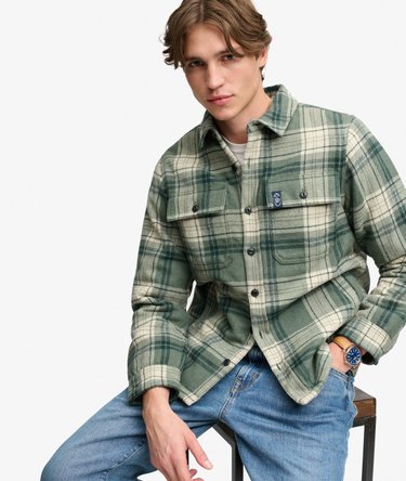 Borg Lined Miller Overshirt Image 3