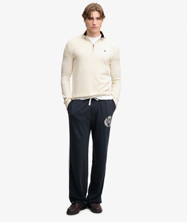 Preppy Essential Katoenen Halve Rits Trui Image 3