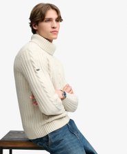 Jacob Cable Roll Neck Jumper