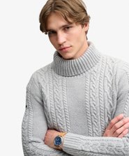 Jacob Cable Roll Neck Jumper