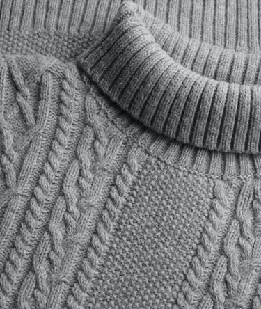 Jacob Cable Roll Neck Jumper Image 6