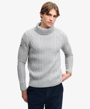 Jacob Cable Roll Neck Jumper