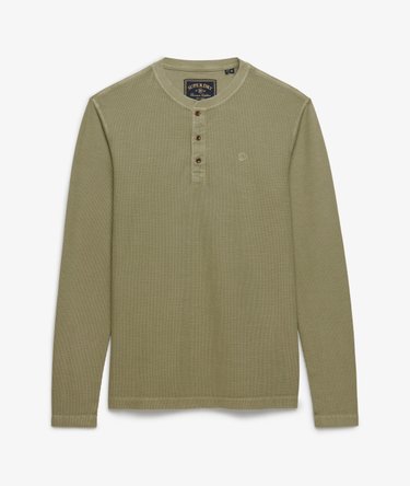 Haut Henley &agrave; Manches Longues en Maille Gaufr&eacute;e Image 7
